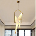 Lustre de lampe d&#39;éclairage de plafond pendant d&#39;oiseau d&#39;art moderne pour la maison